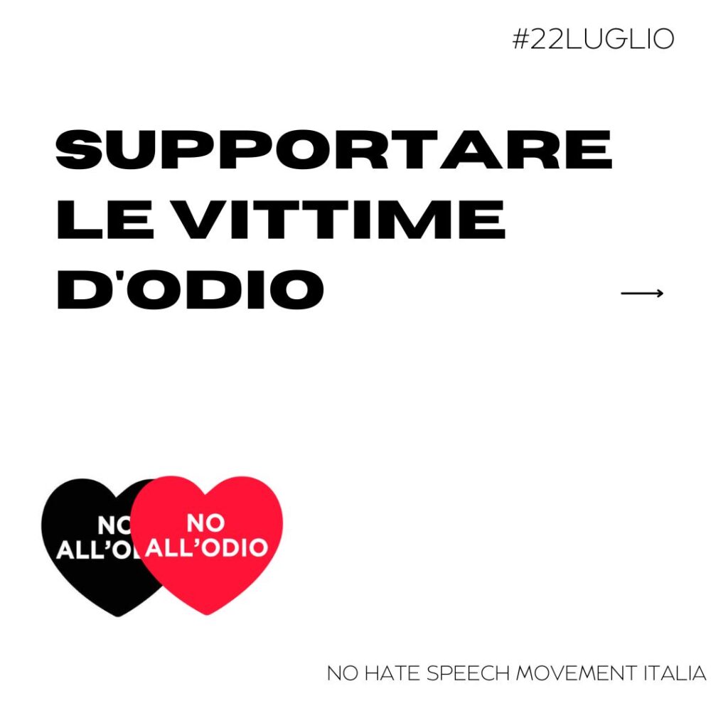 Card per supportare le vittime d'odio