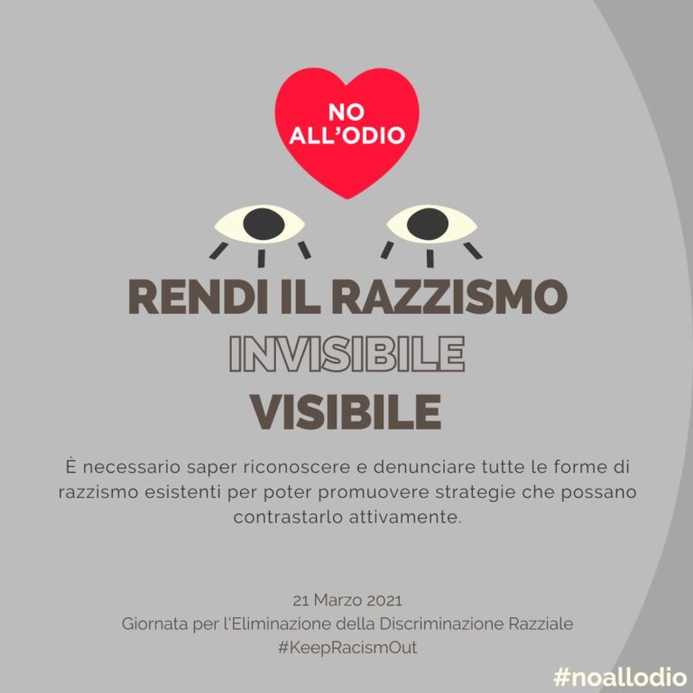 Rendi il razzismo invisibile visibile